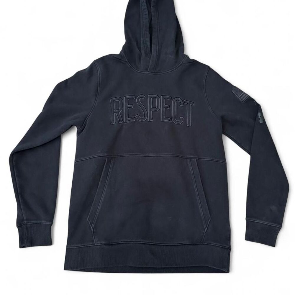 Under-armour Men's Black and Navy Hoodie